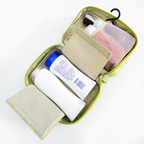 DDN Multi-fonction Hanging Toiletry Kit Clear Travel BAG Cosmetic Carry Case Toiletry(Pink)