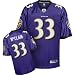 LeRon McClain Jersey: Reebok Purple Replica #33 Baltimore Ravens Jersey - X-Large