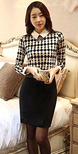 ブラウス 長袖 チェック チュニック シャツ シャツブラウス ベロア セクシー フレア 大きいサイズ 花柄 マキシワンピース エレガンス 美脚  デート パーティ 冬物 秋物 可愛いスカーフ付き R126
