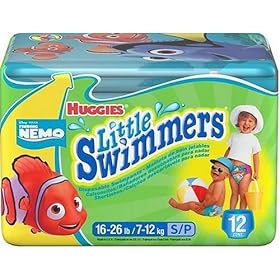 Huggies Little Swimmers Disposable Swimpants, Nemo & Winnie the Pooh, Small, 12-Count