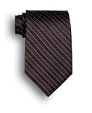Signature Stripes Polyester Tie - West India - Black, Maroon, Gold