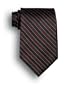 Signature Stripes Polyester Tie - West India - Black, Maroon, Gold