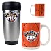 Phoenix Suns NBA Stainless Steel Travel Tumbler & Game ball Ceramic Mug Set - Primary Logo