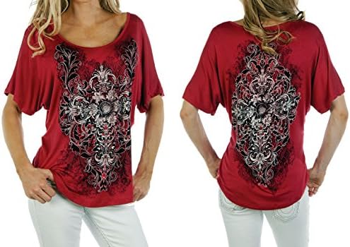 Liberty Wear USA Cross of Lace Shirt Ladies Blouse