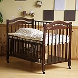 ベビーベッド　ALICE アリス　ダークブラウン