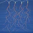 Set of 288 Orange LED Angel Tear Drop Branch Icicle Christmas Light Curtain