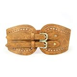 HOTER Webbing Waistbelt Women Belt -BROWN