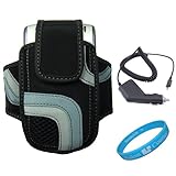 Durable 2 Piece Exercise Active Workout Armband / Holster for BlackBerry Cu ....