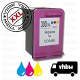 CARTRIDGE Printer ink refilled colour compatible for HP No. 300 / CC644EE for Envy 100 D410 e-All-In-One etc.