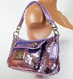 Coach 15381 Poppy Sequin Groovy Occasonal Evening Convertible Bag Lilac 51YvUw31efL. SL160 NEW AUTHENTIC COACH MADISON METALLIC LEATHER SOPHIA CONVERTIBLE SATCHEL (Gunmetal/Silver)