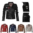 Damen Lederjacke in 5 Farben Rock 'n Roll Style 2516 Vegan Leder