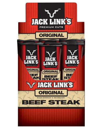 Jack Link's Beef Steak, Original Flavor, 1-Ounce Packages (Pack of 24) by Jack Links