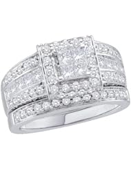 1.65CTW DIAMOND INVISIBLE BRIDAL SET