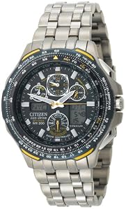 Citizen Men's JY0050-55L Eco-Drive Blue Angels Skyhawk A-T Chronograph Titanium Watch
