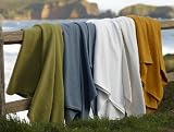 Coyuchi Organic Cotton Basket Weave Throw and Blankets