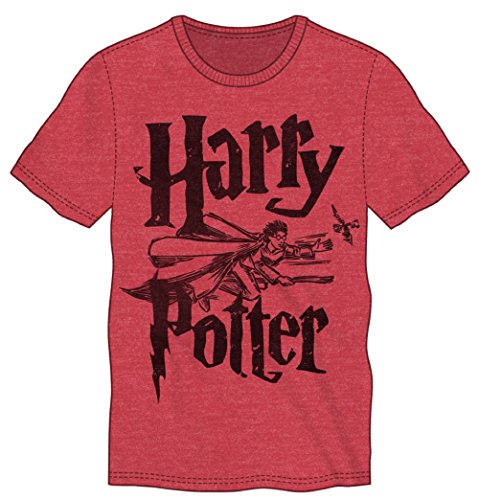 Harry Potter Flying Key Men's Red T-shirt (Medium)