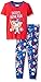 The Children's Place Toddler Boys Dad Homerun 2-Piece Sleep Set, Sail Red, 3T