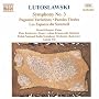 Lutoslawski: Symphony No. 3; Paganini Variations; Paroles Tiss�es; Les Espaces du Sommeil
