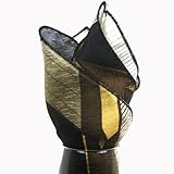 IMAGE OF PS-129 - Black - Brown - Silk Pocket Square