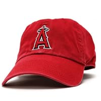 L.A. Angels Franchise Fitted Baseball Cap (Red, Large)