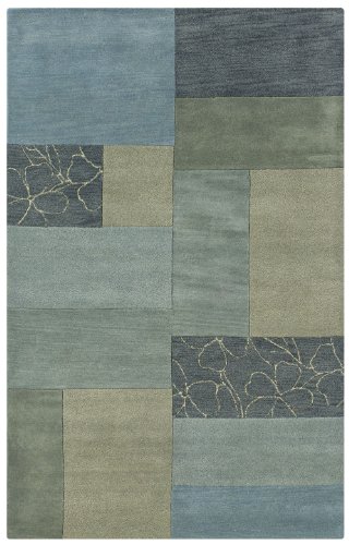 Rizzy Home PR0214 Pandora 5-Feet by 8-Feet Area Rug, Blue On Sale