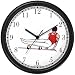 Gymnast on Pommel Horse Men's Gymnastics Theme Wall Clock by WatchBuddy Timepieces (Black Frame)