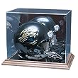 Denver Broncos NFL Full Size Football Helmet Display Case (Wood Base)