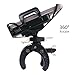 General Motors GMpart Bike Phone Mount Bicycle Holder, Universal Cradle Clamp for iOS Android Smartphone GPS Other Devices, with One-Button Released, 360 Degrees Rotatable, Rubber Strap （Black）