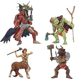 Papo Fantasy Battle Set: Dragon Man, Ork Waghar, Minotaur, Centaur