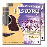 HISTORY / ヒストリー HAGSNPL アコースティックギター用セット弦　2個パック