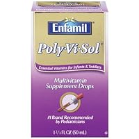 Enfamil Poly-Vi-Sol Multivitamin Supplement Drops for Infants and Toddlers, 1.67-Ounce Bottles (Pack of 2)