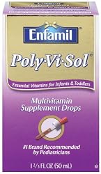 Enfamil Poly-Vi-Sol Multivitamin Supplement Drops for Infants and Toddlers, 1  2/3 - Ounce Bottles (Pack of 2)