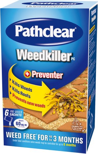 Pathclear Weedkiller + Preventer 6 Sachets Granular Concentrate