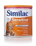 Similac Sensitive Infant Formula with Iron, Powder, Case of 6 Cans- each 1LB 9.7 Ounces