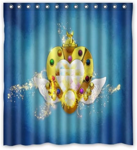 Brand New Stylish Design Eternal Sailor Moon Locket Shower Curtain Bathroom Waterproof Drapery/Panels/Treatment Polyester 66"(w) x 72"(h) Inches