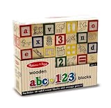 Melissa & Doug Wooden abc 123 Blocks