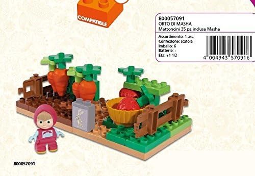 simba 5800057091 masha and the bear playbig bloxx garden by Simba Toys