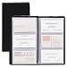 TOPS Cardinal Sealed Vinyl 72 Card File, Black, (751 610)