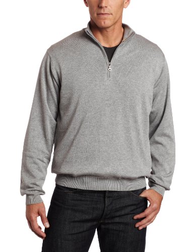 Greg Norman Men's Lined Pima Zip Sweater