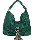 Vitalio Vera Sasha Teal-Green Large Hobo
