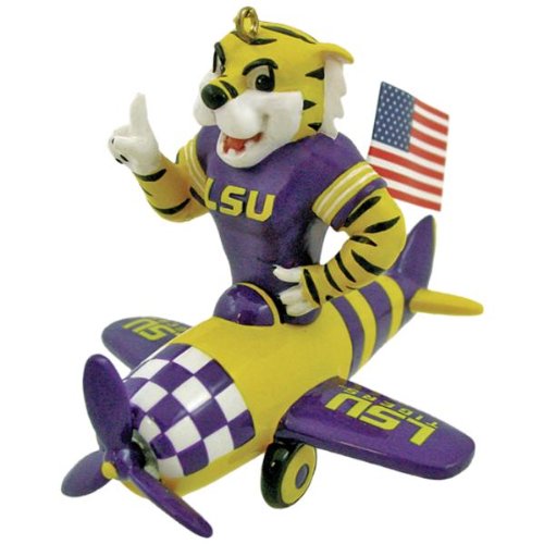 NCAA Mascot Airplane Ornament - LSU Tigers Case Pack 6 - 787414