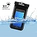 CaliCase Extra Large Waterproof Floating Phone Pouch - IPX8 Waterproof Floating Phone Case with Lanyard for iPhone X-15/ S20-S24/ Pixel 4-8 - Black