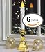 6pc GE 12" LED Flickering Window Candles Christmas Holiday Candles