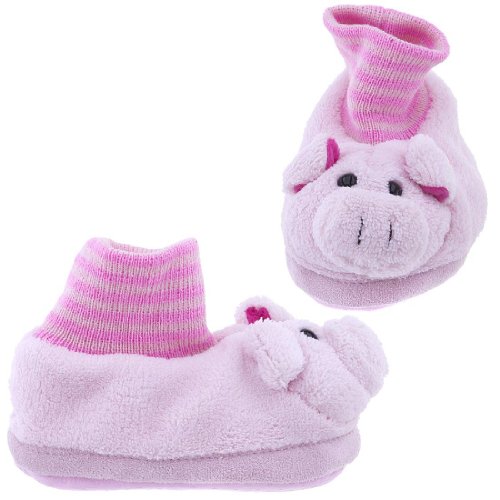 Pig Animal Sock Top Slippers for Toddlers