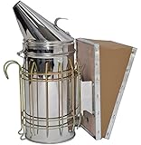 New Bee Hive Smoker Stainless Steel w/Heat Shield Beekeeping Equipment from VIVO (BEE-V001)