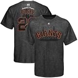 MLB Majestic Buster Posey San Francisco Giants #28 Spring Training T-Shirt - Charcoal (Large)