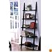 Contemporary Black Finish 5-Tier Ladder Book Shelf