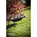 Firebowl BBQ Barbeque with Folding Legs and Carry Bag for Portability