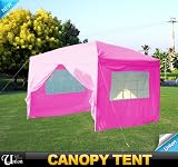 New Pink 10x10 POP UP Wall Wedding Canopy Party Tent Gazebo With Carry Case
