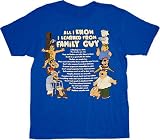 Family Guy All I know Blue T-Shirt Tee